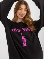 Mikina VI BL 3212.15X černá a růžová Mikina VI BL 3212.15X černá a růžová