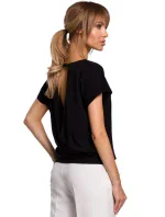 Dámská halenka M498 Černá - MOE Dámská halenka M498 Černá - MOE