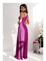 Dlouhé šaty 001420 fuchsiové - With You Dlouhé šaty 001420 fuchsiové - With You