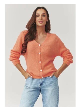 Svetr na zapínání  model 223256 Makadamia