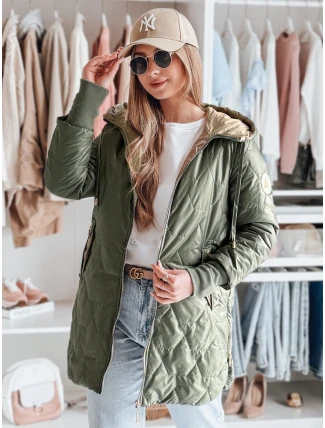 Dámská prošívaná přechodová bunda LIVIANA zelená FashionStreet TY4809