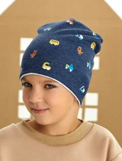 AJS 48-047 oboustranná chlapecká čepice