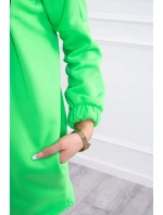 Bluza z krótkim suwakiem zielony neon Bluza z krótkim suwakiem zielony neon