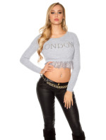 Sexy KouCla crop pulovr "LONDON"