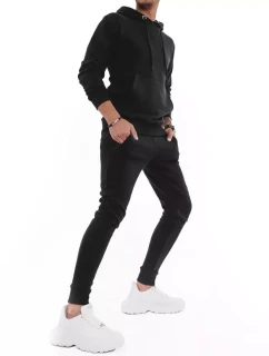 FashionStreet černá pánská tepláková souprava AX0432