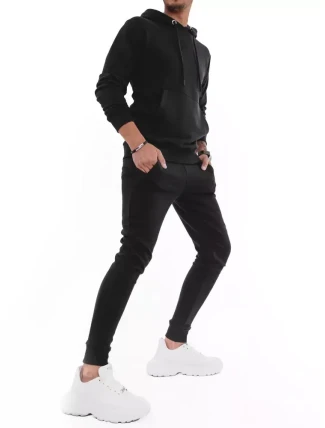 FashionStreet černá pánská tepláková souprava AX0432