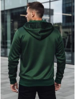 FashionStreet zelená pánská mikina s kapucí BX5860