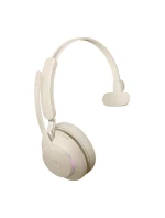 Bezdrátová sluchátka do uší Jabra Evolve2 65 MS Mono Link380a, béžová