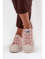 Dámské trampky na platformě LEE ISLA C WOMEN LOW – růžové