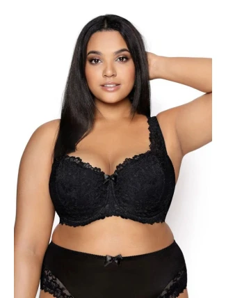 Dámská podprsenka 053/22 Carmela black plus - MAT Dámská podprsenka 053/22 Carmela black plus - MAT