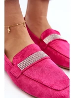 Dámské mokasíny s cirkony Fuchsie Ralrika