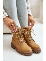 Zateplené dámské boty Big Star OO274A285 Camel