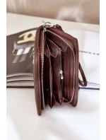 Velká Dámská Peněženka S Ražbou Eko Kůže Čokoládová Martiel