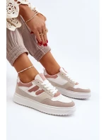 Dámské béžové nízké tenisky Regines