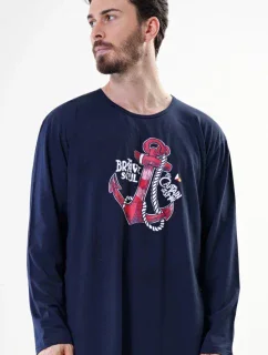 Pánská noční košile s dlouhým rukávem Kotva