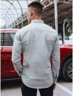 Pánská šedá džínová košile FashionStreet DX2578