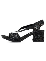 Pohodlné černé sandály Rieker W RKR679 Pohodlné černé sandály Rieker W RKR679