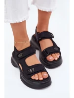 Dámské Sandály Se Zlatými Detaily Černé Luvira
