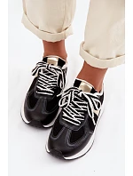 Dámské tenisky z eko kůže Černé Kelira