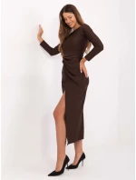 Šaty IT SK 21609.83 tmavě hnědé