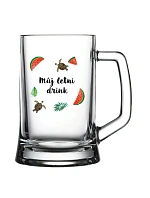 Personalizovaná pivní sklenice s letním mixem Personalizovaná pivní sklenice s letním mixem
