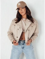 Dámská džínová bunda LUISE béžová FashionStreet TY4125