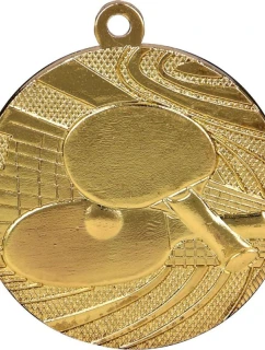 Zlatá medaile - stolní tenis - ocelová medaile
