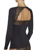 Dámské tričko s dlouhým rukávem 19185 černá - Ysabel Mora Dámské tričko s dlouhým rukávem 19185 černá - Ysabel Mora