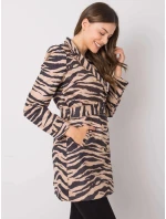 Dámský kabát EM PL 22215.55 černo-béžový - FPrice