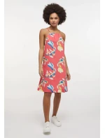 Dámské letní šaty 1013854/12439 lososová - Kesi