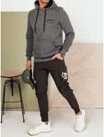 Pánská antracitová mikina s kapucí FashionStreet BX5694