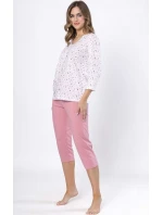 Leveza pyžamo 1636 Dobrusia 3/4 M-2XL rozepínací Leveza pyžamo 1636 Dobrusia 3/4 M-2XL rozepínací