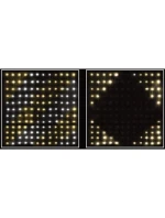 VÁNOČNÍ STROMEK SVĚTLA VENKOVNÍ / VNITŘNÍ SVĚTELNÝ ZÁVĚS 144 VEDL 120X120CM S DÁLKOVÝM OVLÁDÁNÍM TEPLÁ BÍLÁ