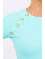 Šaty s ozdobnými knoflíky mint Šaty s ozdobnými knoflíky mint