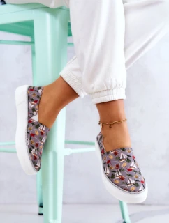 Dámské tenisky nazouvací Memory Foam Big Star JJ276015 šedé