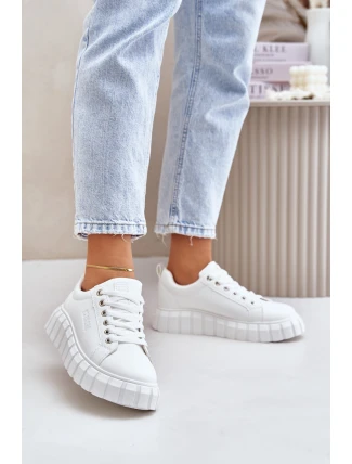 Zateplené Dámské Sneakersy Big Star MM274616 Bílé