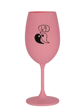 69 - růžová sklenice na víno 350 ml 69 - růžová sklenice na víno 350 ml
