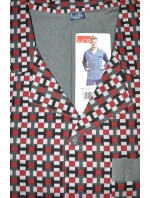 Pyžamo Luna 797 dlouhé/r 4XL pánské rozepínací