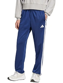 Pánské kalhoty adidas 3-Stripes Tricot Regular Fit Open Hem modré JI8803