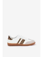 Nízké Dámské Tenisky Z Eko Kůže Leopardí Bílé Nonalorin Nízké Dámské Tenisky Z Eko Kůže Leopardí Bílé Nonalorin