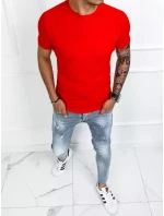 Pánské základní červené tričko FashionStreet RX4905