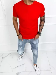 Pánské základní červené tričko FashionStreet RX4905