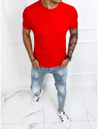 Pánské základní červené tričko FashionStreet RX4905