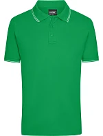 Daiber JN 986 Pánské piqué polo 02.0986 fern green/white
