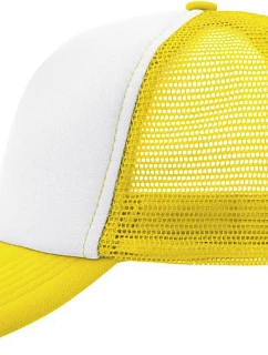 Daiber MB 70 5 panelová polyesterová síťovaná kšiltovka 03.0070 white/sun yellow