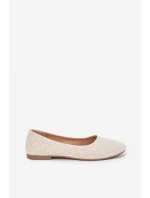 Dámské Ploché Baletky S Leskem Zlaté Tatorelis