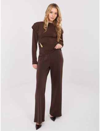 Kalhoty MJ SP H3061.03 tmavě hnědé