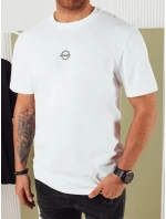 Pánské bílé tričko s potiskem FashionStreet RX5457