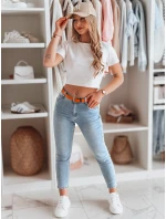 Dámské džínové kalhoty slim fit CURVITA modrá FashionStreet UY2471