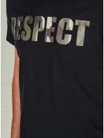 Pánské tričko s potiskem černé FashionStreet RX5667